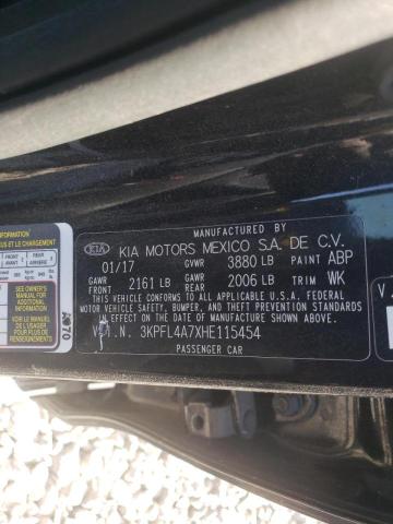 Photo 10 from auction – 2017 KIA FORTE LX with VIN 3KPFL4A7XHE115454