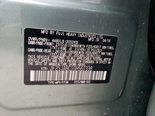 Photo 10 from auction – 2016 SUBARU FORESTER 2 with VIN JF2SJABC1GH561338