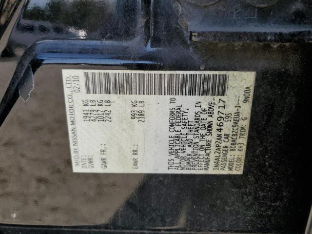 Photo 10 from auction – 2010 NISSAN ALTIMA BAS with VIN 1N4AL2AP2AN469717