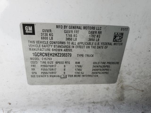 Photo 10 from auction – 2017 CHEVROLET SILVERADO with VIN 1GCRCNEH2HZ208379
