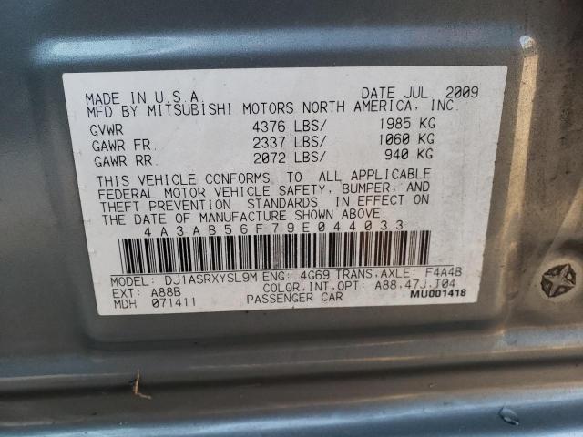 Photo 10 from auction – 2009 MITSUBISHI GALANT ES with VIN 4A3AB56F79E044033