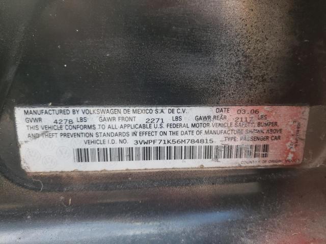 Photo 10 from auction – 2006 VOLKSWAGEN JETTA VALU with VIN 3VWPF71K56M784815