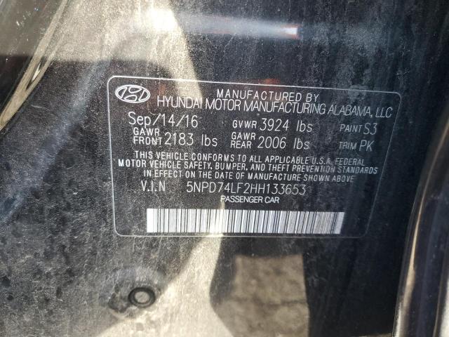 Photo 10 from auction – 2017 HYUNDAI ELANTRA SE with VIN 5NPD74LF2HH133653