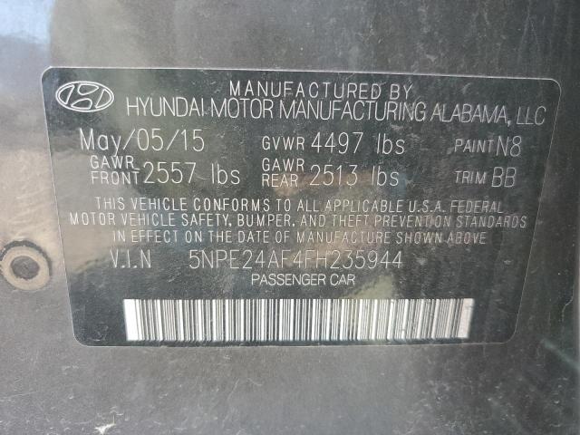 Photo 10 from auction – 2015 HYUNDAI SONATA SE with VIN 5NPE24AF4FH235944