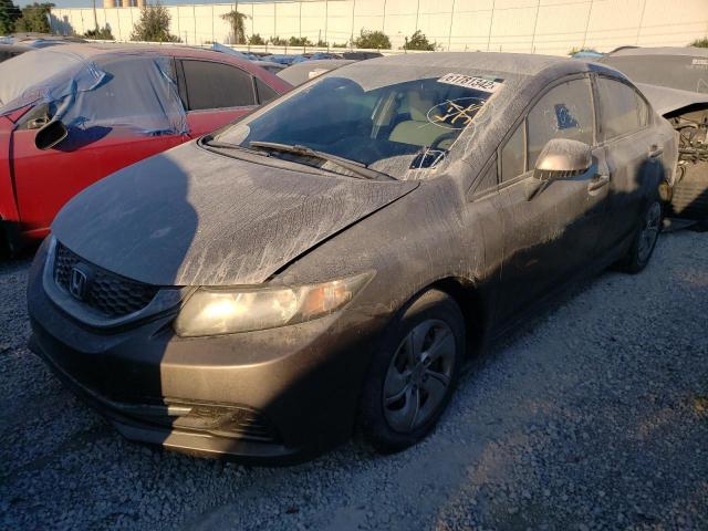 Photo 2 from auction – 2013 HONDA CIVIC LX with VIN 19XFB2F57DE070112