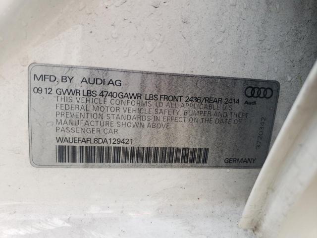 Photo 10 from auction – 2013 AUDI A4 PREMIUM with VIN WAUEFAFL8DA129421