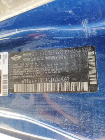 Photo 10 from auction – 2006 MINI COOPER with VIN WMWRF33536TG14563