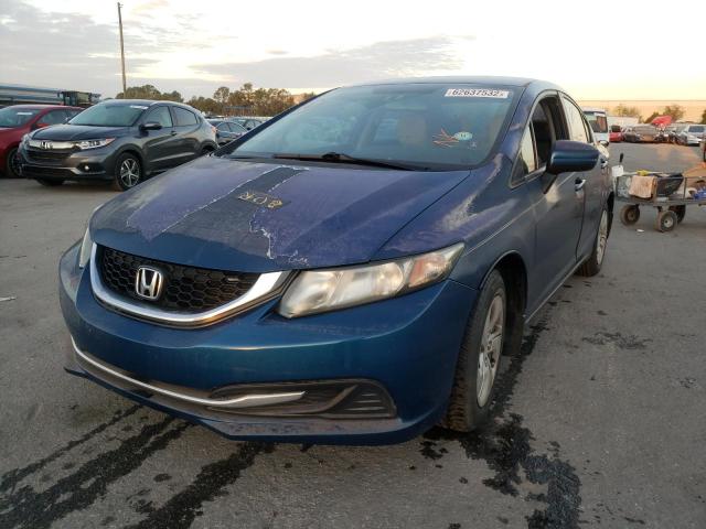 Photo 2 from auction – 2014 HONDA CIVIC LX with VIN 19XFB2F55EE073978