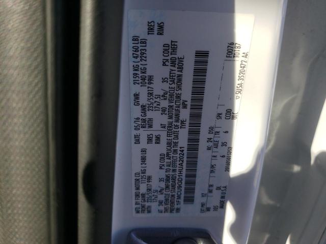 Photo 10 from auction – 2017 FORD ESCAPE SE with VIN 1FMCU9GD1HUA20241