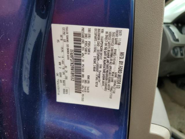 Photo 10 from auction – 2009 FORD FOCUS SEL with VIN 1FAHP37N39W189552