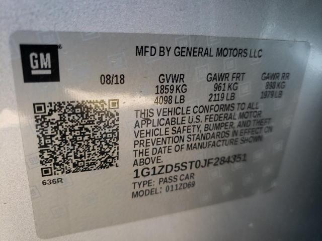 Photo 10 from auction – 2018 CHEVROLET MALIBU LT with VIN 1G1ZD5ST0JF284351