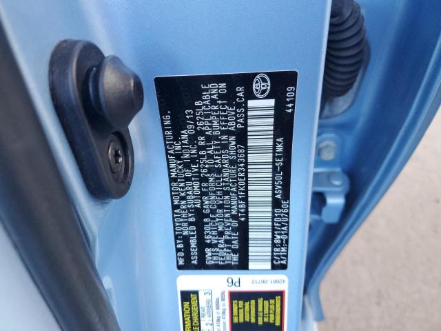 Photo 10 from auction – 2014 TOYOTA CAMRY L with VIN 4T4BF1FK0ER343687