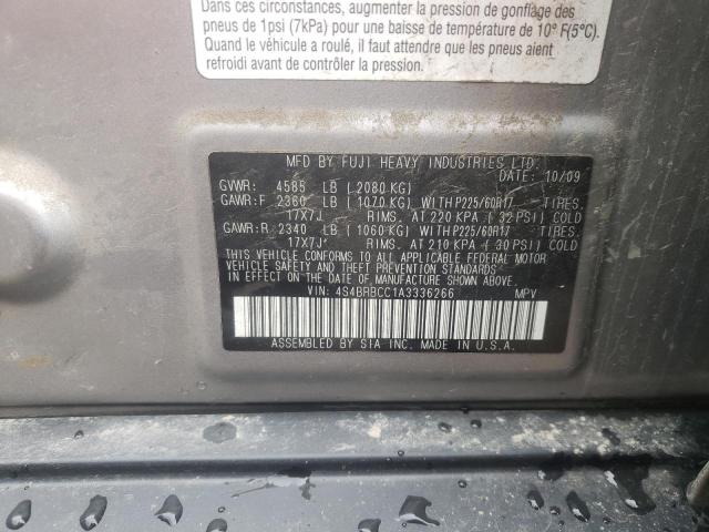 Photo 10 from auction – 2010 SUBARU OUTBACK 2. with VIN 4S4BRBCC1A3336266