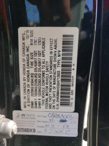 Photo 10 from auction – 2016 HONDA CR-V EX with VIN 2HKRM4H55GH712603