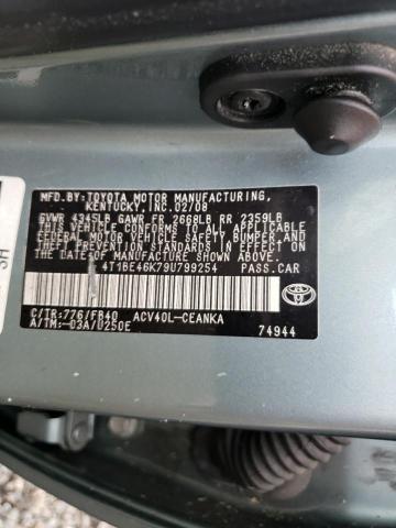 Photo 10 from auction – 2009 TOYOTA CAMRY BASE with VIN 4T1BE46K79U799254