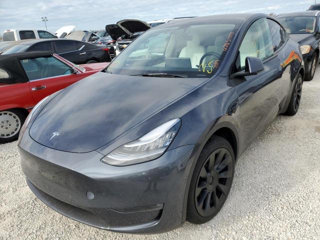 Photo 2 from auction – 2021 TESLA MODEL Y with VIN 5YJYGDEE4MF228715