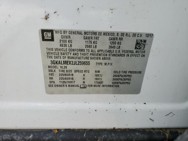 Photo 10 from auction – 2018 GMC TERRAIN SL with VIN 3GKALMEX2JL259655