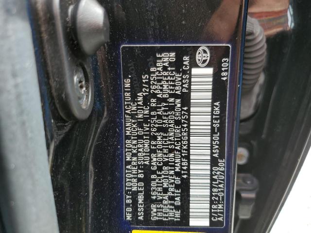 Photo 10 from auction – 2016 TOYOTA CAMRY LE with VIN 4T4BF1FK6GR547574