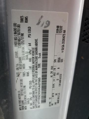 Photo 10 from auction – 2017 FORD TRANSIT T- with VIN 1FTYE9ZM3HKA07085