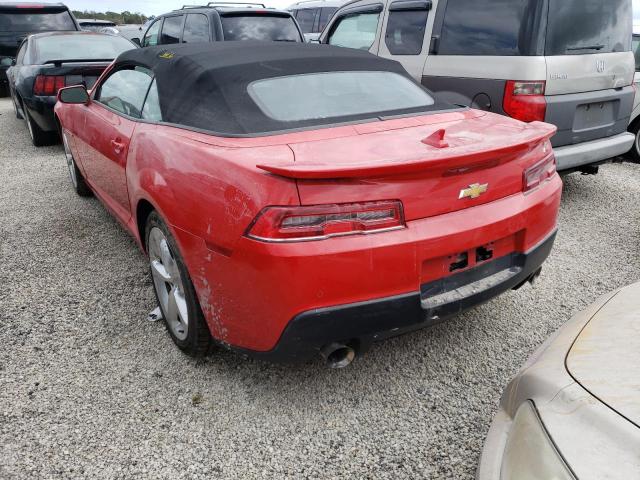 Photo 3 from auction – 2015 CHEVROLET CAMARO LT with VIN 2G1FF3D37F9268100
