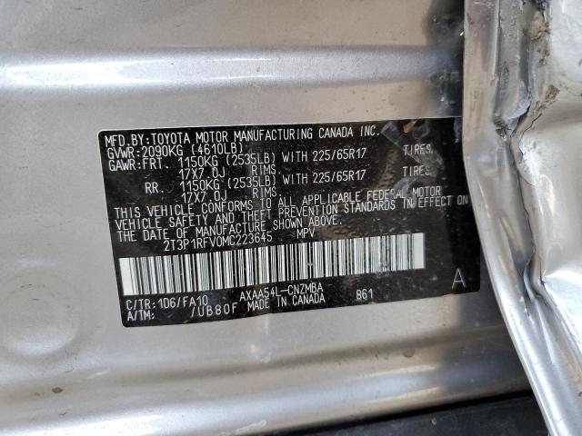 Photo 10 from auction – 2021 TOYOTA RAV4 XLE with VIN 2T3P1RFV0MC223645