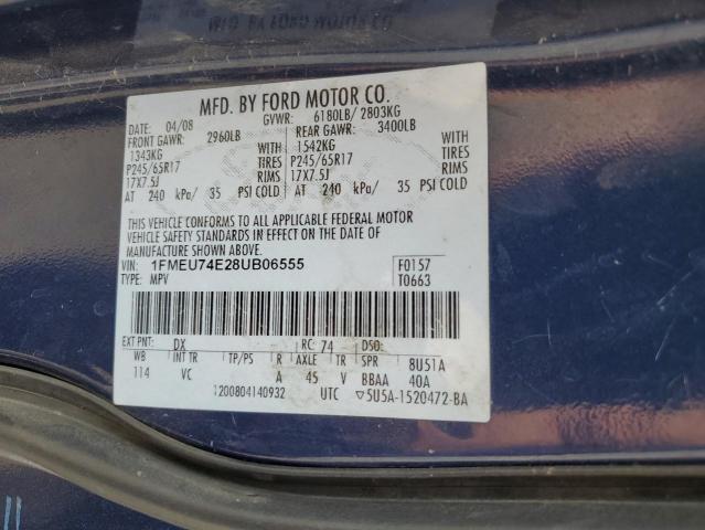 Photo 10 from auction – 2008 FORD EXPLORER E with VIN 1FMEU74E28UB06555