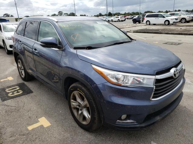 TOYOTA HIGHLANDER 2016 with VIN 5TDYKRFH1GS124610 - Photo from auction