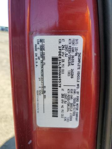 Photo 10 from auction – 1997 FORD ECONOLINE with VIN 1FDEE14L8VHA49579