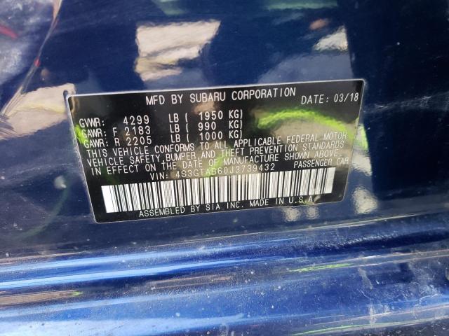 Photo 10 from auction – 2018 SUBARU IMPREZA PR with VIN 4S3GTAB60J3739432