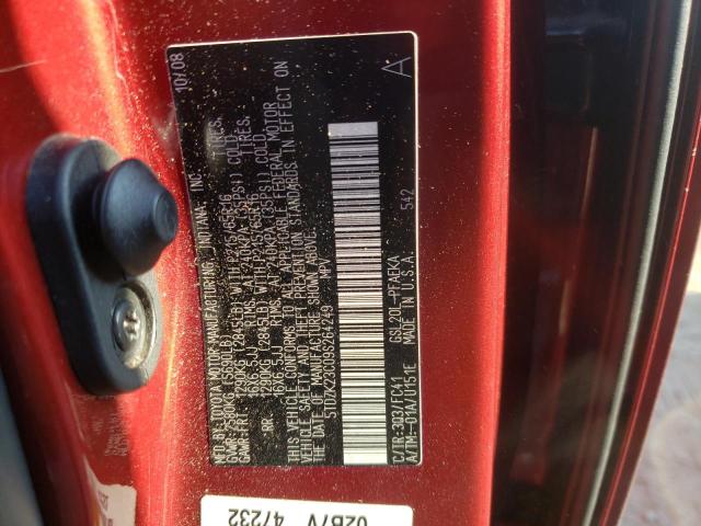 Photo 10 from auction – 2009 TOYOTA SIENNA CE with VIN 5TDZK23C09S264249