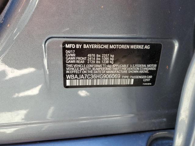 Photo 10 from auction – 2017 BMW 530 XI with VIN WBAJA7C36HG906069