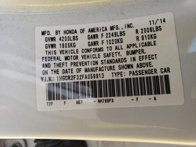 Photo 10 from auction – 2015 HONDA ACCORD LX with VIN 1HGCR2F32FA059913