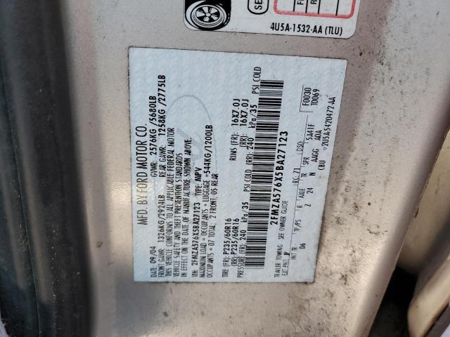Photo 10 from auction – 2005 FORD FREESTAR S with VIN 2FMZA576X5BA27123