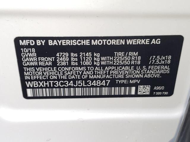 Photo 10 from auction – 2018 BMW X1 XDRIVE2 with VIN WBXHT3C34J5L34847