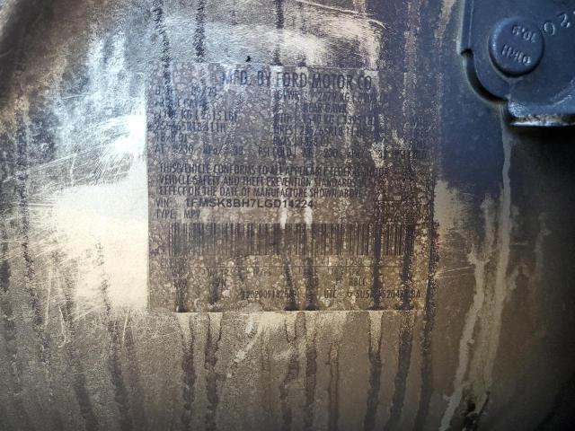 Photo 10 from auction – 2020 FORD EXPLORER with VIN 1FMSK8BH7LGD14224