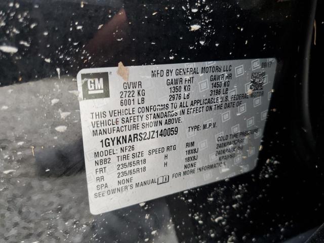 Photo 10 from auction – 2018 CADILLAC XT5 with VIN 1GYKNARS2JZ140059