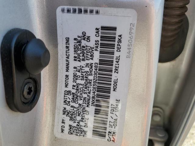 Photo 10 from auction – 2009 TOYOTA COROLLA BA with VIN 1NXBU40E59Z030483