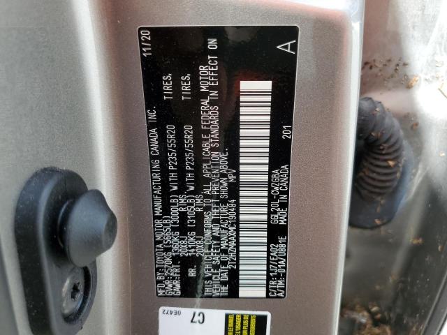 Photo 10 from auction – 2021 LEXUS RX 350 with VIN 2T2HZMAAXMC190484
