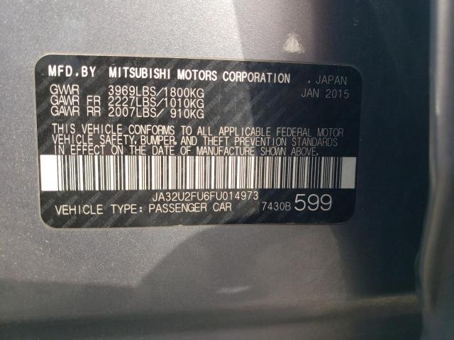 Photo 10 from auction – 2015 MITSUBISHI LANCER ES with VIN JA32U2FU6FU014973