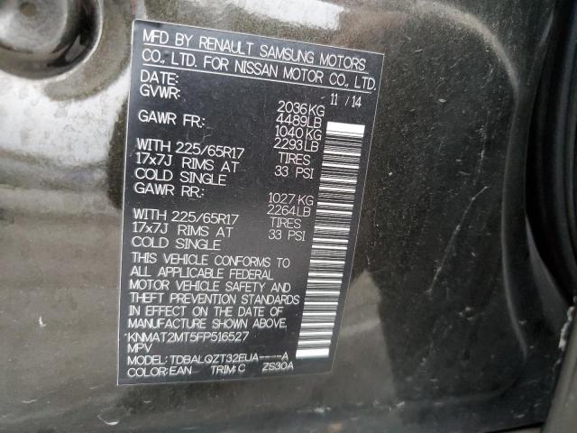 Photo 10 from auction – 2015 NISSAN ROGUE S with VIN KNMAT2MT5FP516527