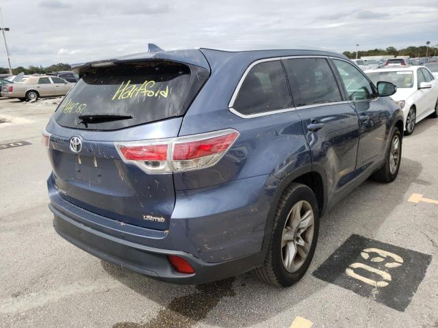 Photo 4 from auction – 2016 TOYOTA HIGHLANDER with VIN 5TDYKRFH1GS124610