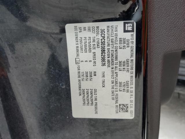 Photo 10 from auction – 2011 CHEVROLET SILVERADO with VIN 3GCPCSE08BG298676