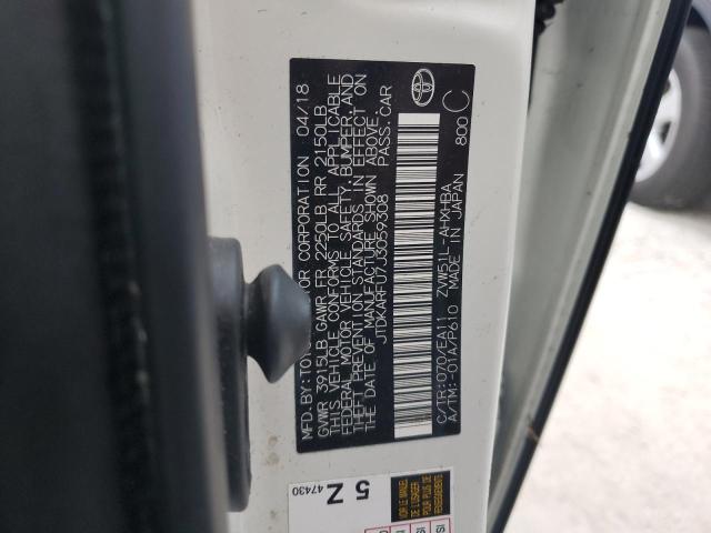 Photo 10 from auction – 2018 TOYOTA PRIUS with VIN JTDKARFU7J3059308