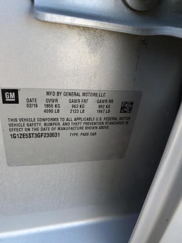 Photo 10 from auction – 2016 CHEVROLET MALIBU LT with VIN 1G1ZE5ST3GF230631
