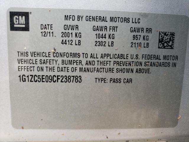 Photo 10 from auction – 2012 CHEVROLET MALIBU 1LT with VIN 1G1ZC5E09CF238783