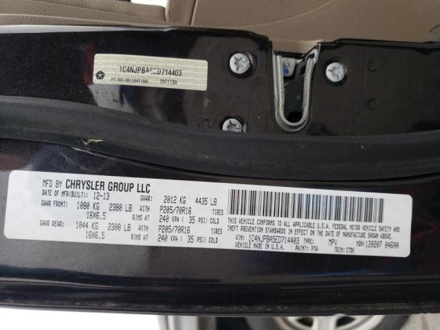 Photo 10 from auction – 2014 JEEP PATRIOT SP with VIN 1C4NJPBA5ED714403