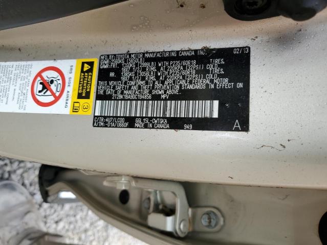 Photo 10 from auction – 2013 LEXUS RX 350 BAS with VIN 2T2BK1BA9DC194856