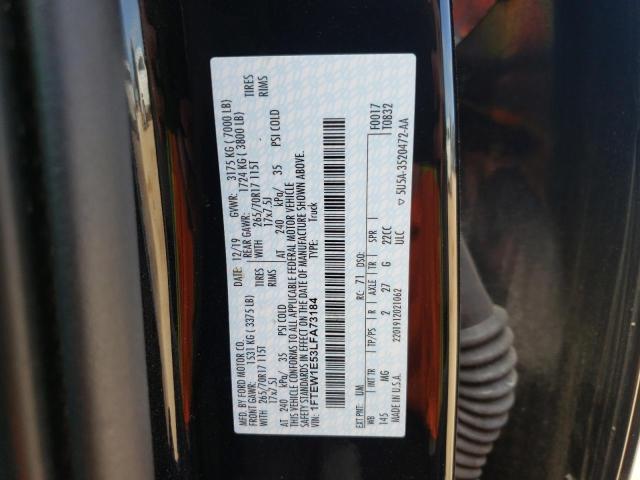 Photo 10 from auction – 2020 FORD F150 SUPER with VIN 1FTEW1E53LFA73184