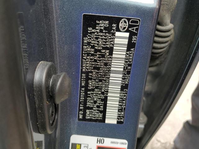 Photo 10 from auction – 2016 TOYOTA COROLLA L with VIN 2T1BURHE8GC593883