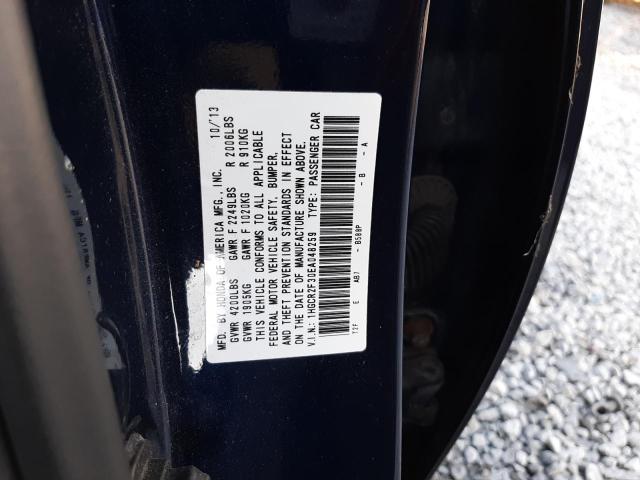 Photo 10 from auction – 2014 HONDA ACCORD LX with VIN 1HGCR2F30EA048259